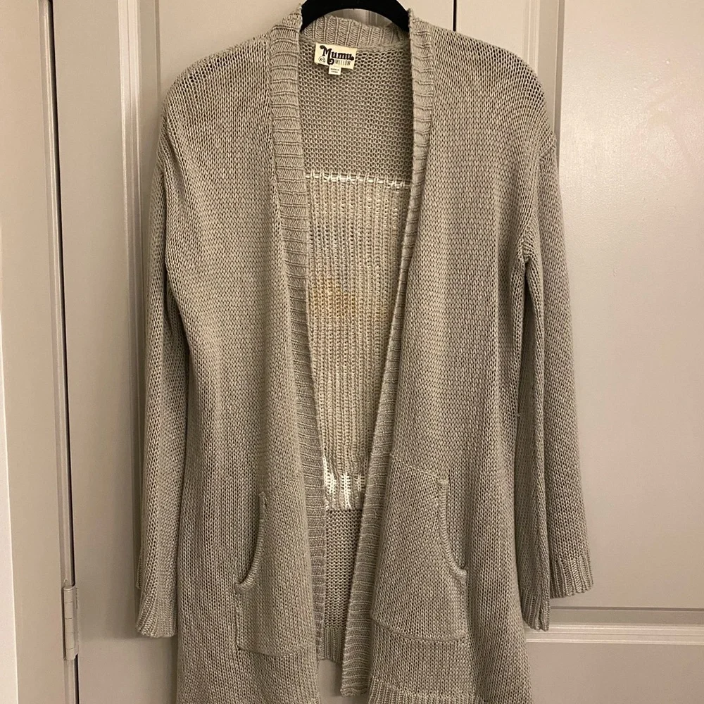RARE Show Me Your Mumu Easy Ojai Bull Cardigan Sweater Size XS - Picture 8 of 9